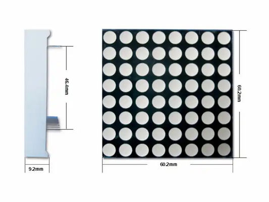 64x64mm 7 segmentów LED Display 16x16 Dot Matrix Blue Light For Elevator Display