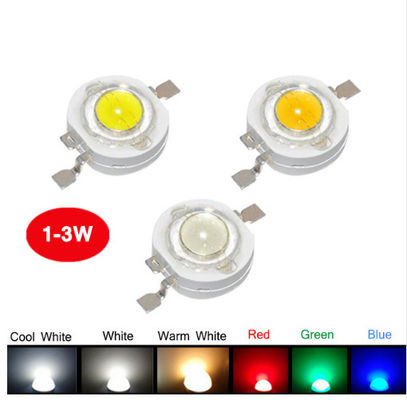 1W 140ml Wysokiej mocy LED Chip Lamp Bead 3W Super White For Flash Light