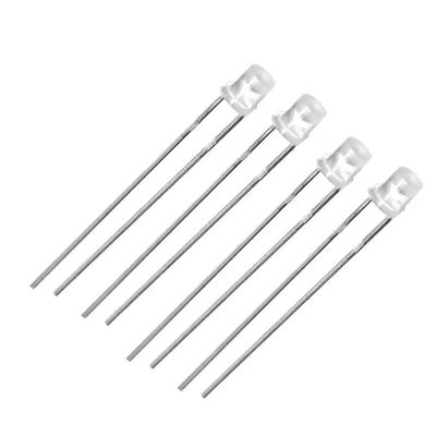 Flat Top UV LED Chip Diodę 3mm Through Hole 365nm Do wykrywania biżuterii