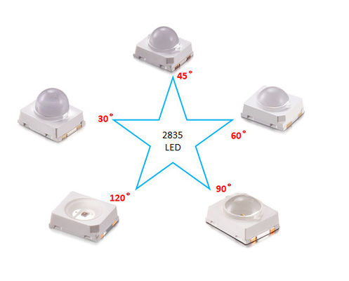 2835 IR LED Chip Diod 850nm z 30 stopniami 60 stopniami kątem obiektywu do aparatu