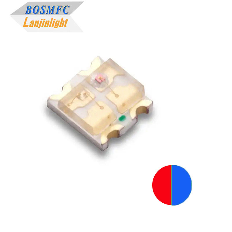 Bi kolor 0603 SMD LED czerwony i niebieski, wielofunkcyjny 1615 Podwójny kolor Chip LED