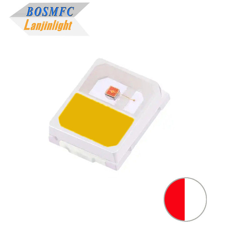 Stabilny 0.2W 2835 SMD LED Dual Color czerwony &amp; ciepły biały CCT2700-3200K Anti Static Bright LED Chip
