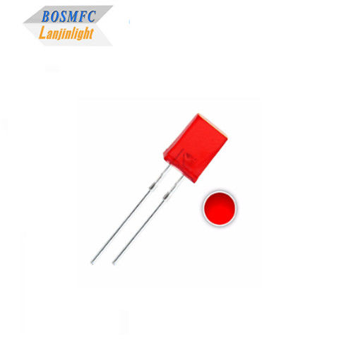 1.8V-2.4V LED Czerwony przez dziurę LED 2x5x7mm Dioda LED oświetlenia wewnętrznego