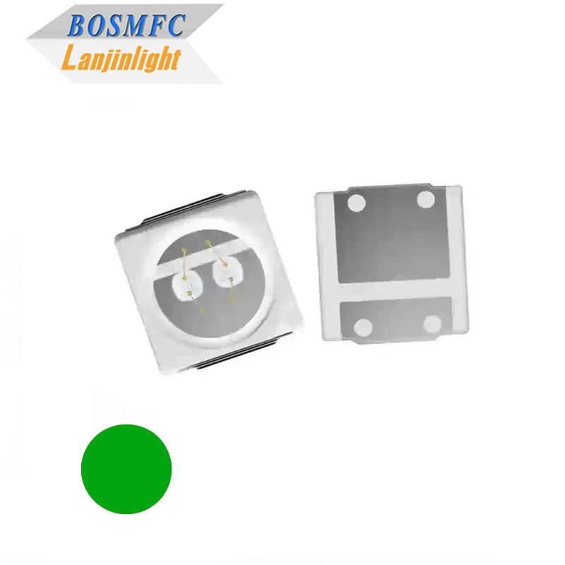 Trwały 2w 3030 SMD LED Chip Zielony kolor dla świateł drogowych