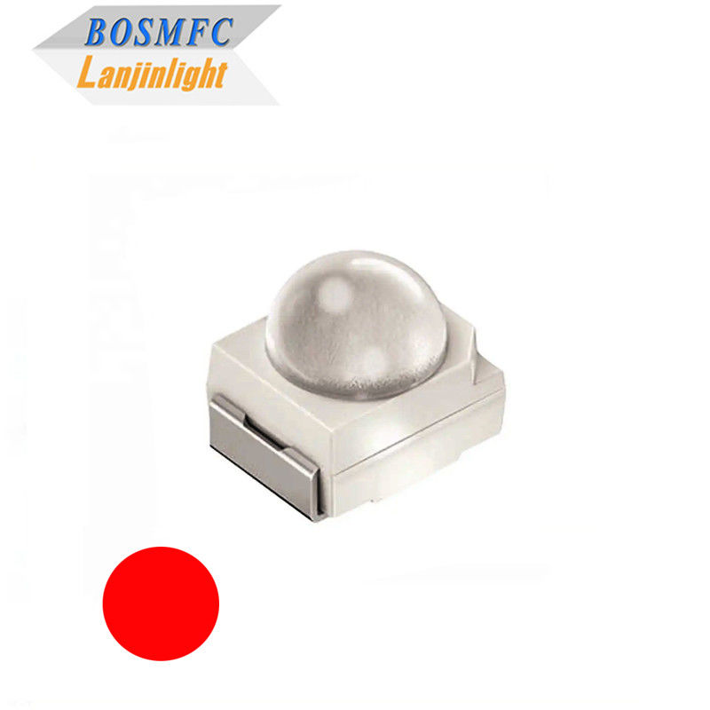 3528 SMD LED kopuła soczewka 60 stopni Czerwona kolacja jasny 2000mcd LED diody chip dla świateł drogowych