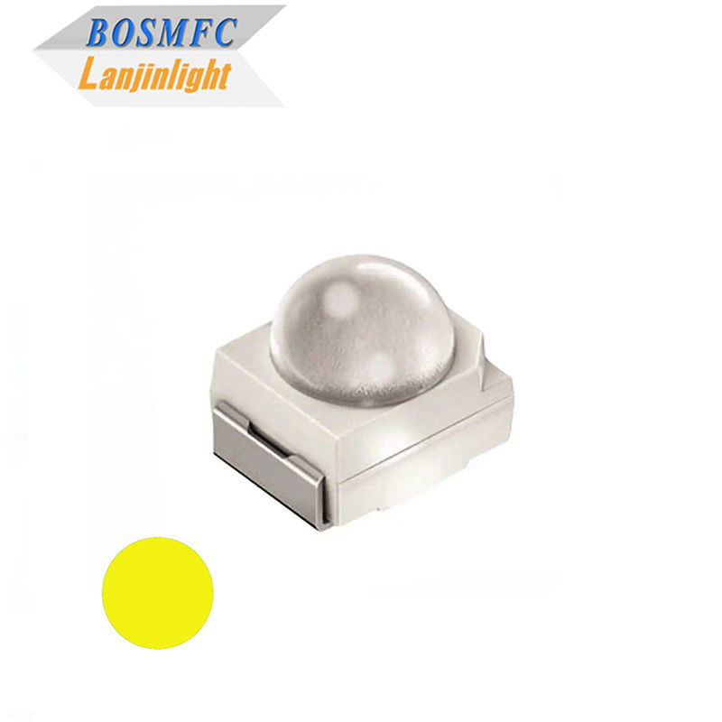 3528 SMD LED Żółty kąt widzenia światła 60 stopni soczewka kopułowa