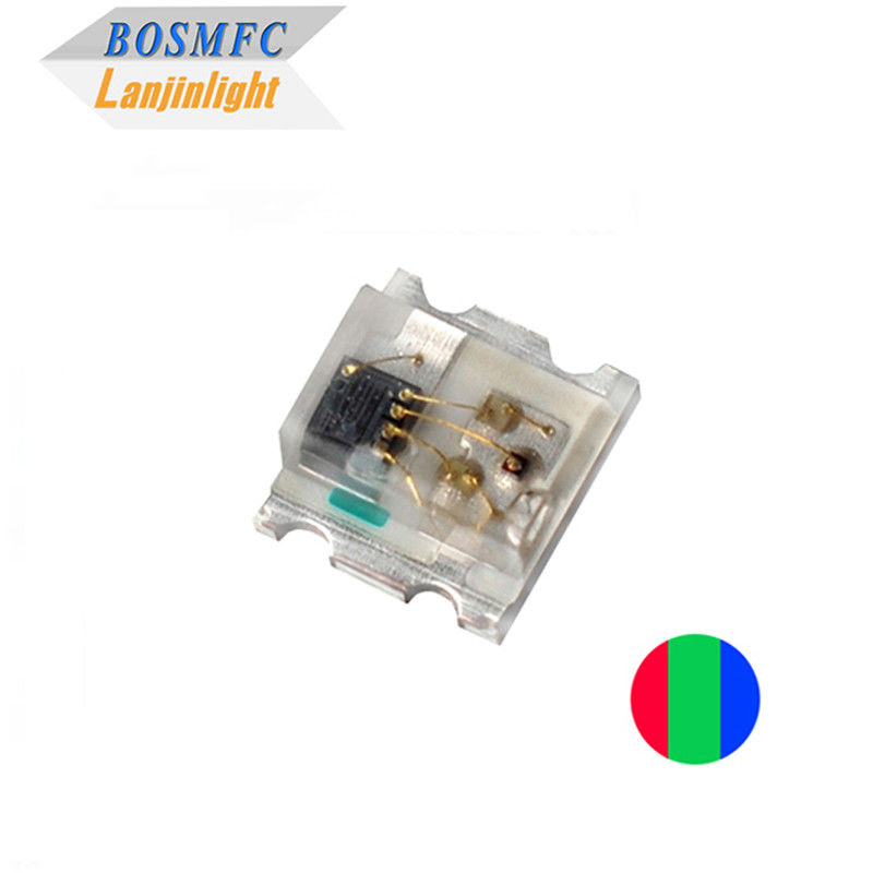 12mA 0807 RGB LED Wbudowany w IC 5v Antystatyczny 0805 Wielokolorowy LED SMD
