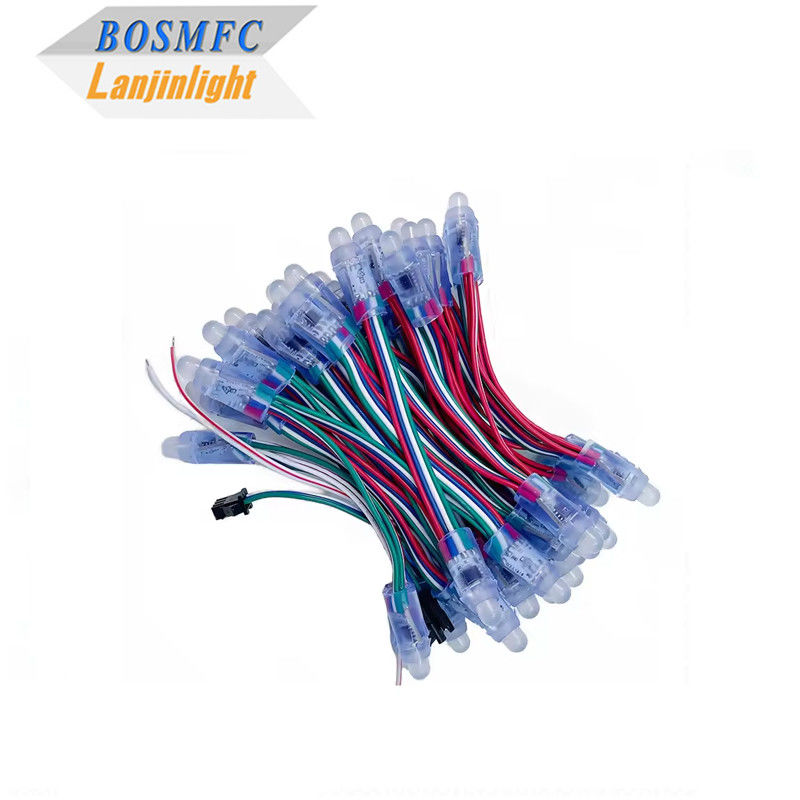 Fabryczny pełnobarwny programowalny DC5V WS2811 RGB Pixel Light String wodoodporny IP68 9mm 12mm Led String