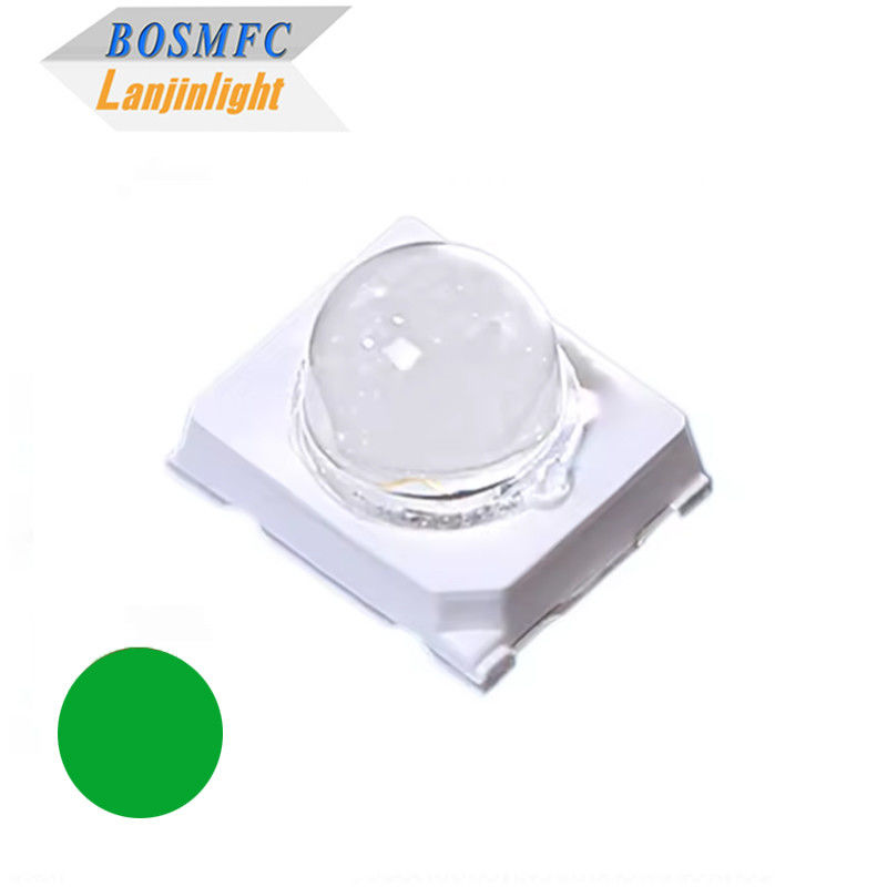 0.2w 60mA Wysoka jasność 20000mcd Zielony 2835 SMD LED 30 stopni kopuła soczewka Dioda dla świateł drogowych