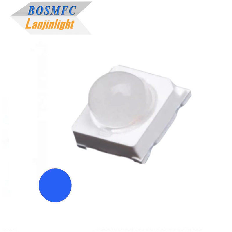 Mały kąt widzenia 30 stopni 60 stopni 6000mcd Błękitny 2835 SMD LED z soczewką kopułową dla znaków LED
