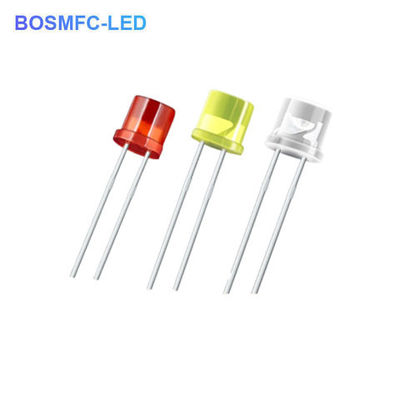 5 mm LED płaskowierzchniowy przez otwór Dyfuzyjny kąt widzenia 100 stopni