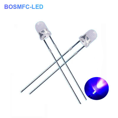 3mm F3 Dip UV LED Chip 395nm 405nm przez otwór do utwardzania lakieru do paznokci