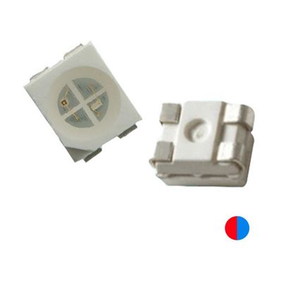 20mA Bi Color PLCC4 3528 SMD LED Chip 1,9 mm grubość Czerwony i Błękitny Kolor 4 szpilki