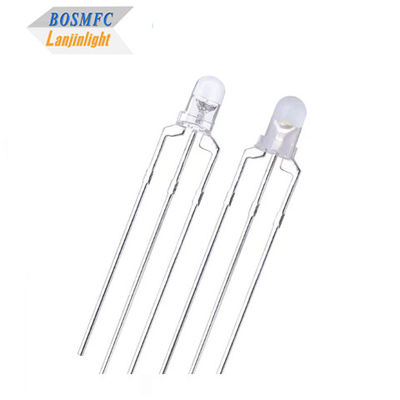 Bi kolor 3mm LED Czerwona i niebieska wspólna anoda i wspólna katoda przez dziurę LED Rozpraszanie ciepła