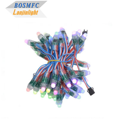 Fabryczny pełnobarwny programowalny DC5V WS2811 RGB Pixel Light String wodoodporny IP68 9mm 12mm Led String