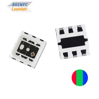 1.5W 5050 RGB LED kopuła soczewka wysokiej mocy trójkolorowy chip LED 3 * 0.5W